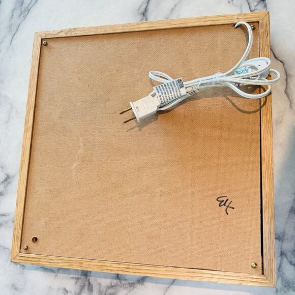 RARE 13' Light Up Space Shuttle Mirror Clock Wall Art WORKS NASA Flicker Lamp - Picture 5 of 12